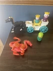 VTG Fisher Price Little People Castle Project Lot Robin Hood Queen Throne Dragon