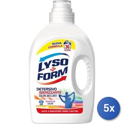 5x Bundle Lysoform Waschmaschine 36 Waschgänge Farbe Desinfektionsmittel