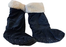 The Comfy Feet Navy Slipper Socks  Size Women's S/M 5-7 NEW