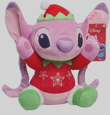 Disney's Lilo Stitch. 12" Holiday Plush "Angel" in Elf costume. New/w tag