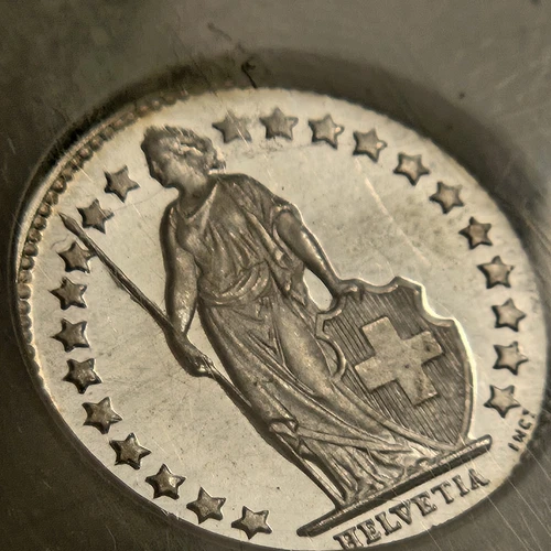 1945 B Switzerland Half Franc NGC SP67
