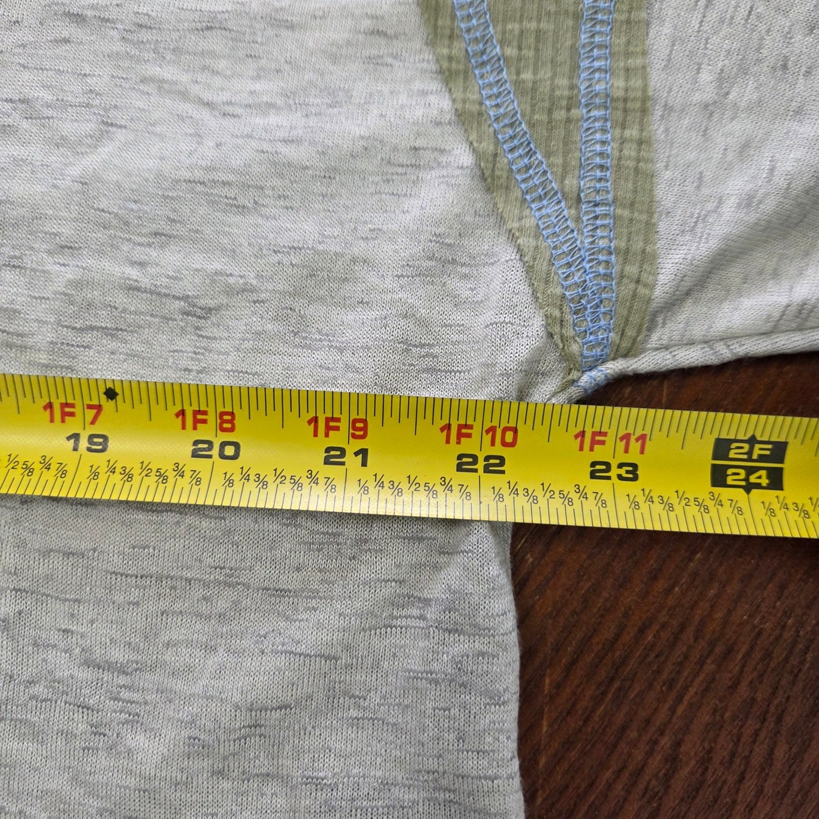 POL V-Neck Contrasting patchwork Long Sleeve Top … - image 7