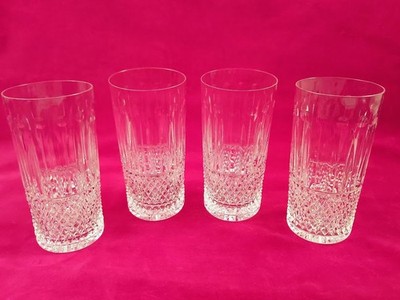 Set of 4 Saint St. Louis Tommy Highball Glasses Crystal Water Wiskey Goblets
