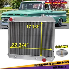 3-row Radiator For 1963 1964 1965 1966 Chevy Gmc Ck C10 C20 C30 K10 Truck Cc284