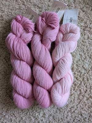 3 Skeins Classic Elite Yarn Fresco Wool Alpaca Angora Sport Weight 3-ply