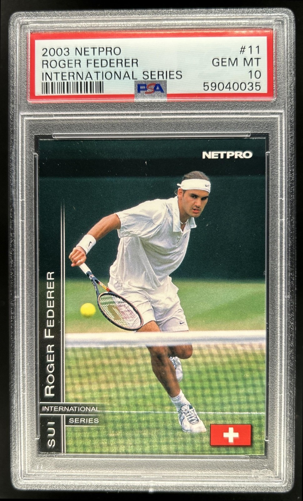 2003 Netpro International Roger Federer RC #11 PSA 10 GEM MINT Rookie