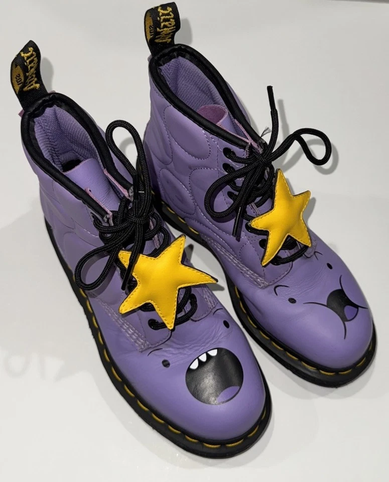 Botas Botines Doc Martens Hora de Aventura EDICIÓN ESPECIAL EE. UU. M6 / F7 RARAS Foto 3 de 4