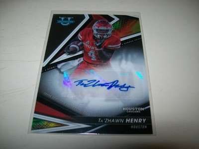 2022 BOWMAN U BEST TA'ZHAWN HENRY AUTO SIGNED #BA-TZH HOUSTON COUGARS