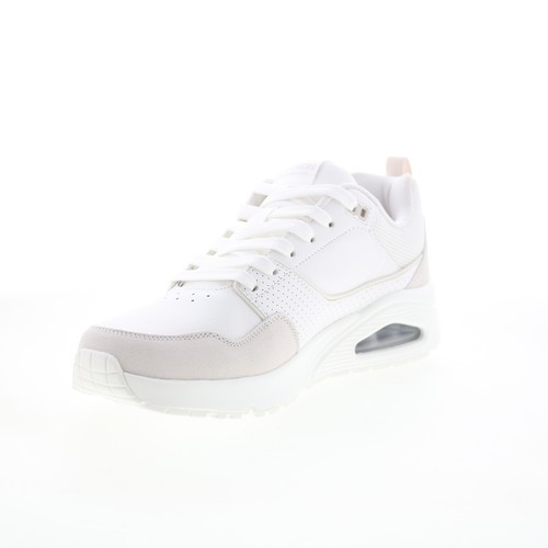 Skechers Uno Retro One 183020 Mens White Suede Lifestyle Sneakers Shoes - Picture 4 of 8