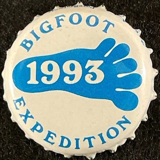 BIG FOOT 1993 PLASTIC LINED BOTTLE CAP SIERRA NEVADA CALIFORNIA MICRO SET CROWNS
