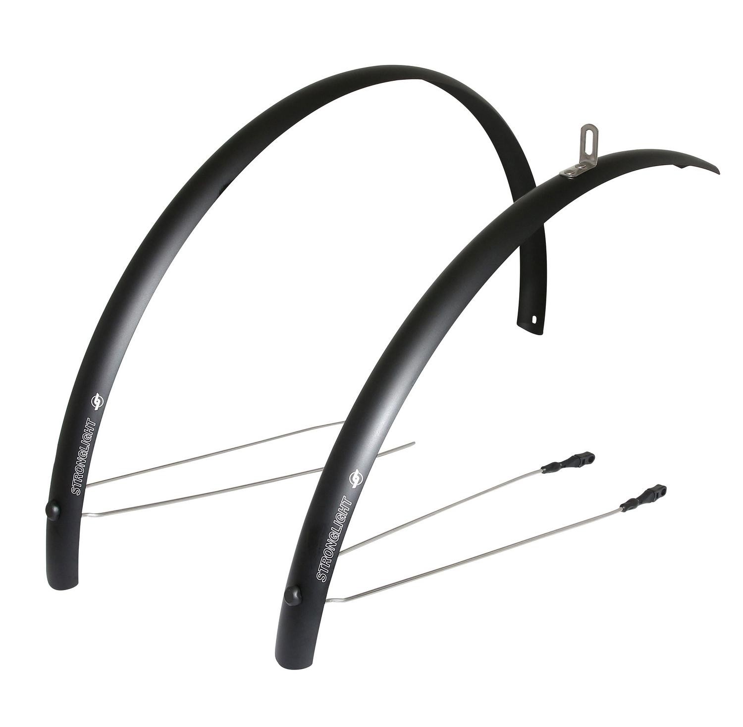 Garde-boue city-vtc tringles 28p stronglight alu r'light 41mm noir mat pour pneu 700c
