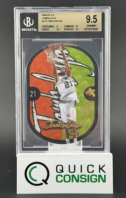 TIM DUNCAN 2006-07 E-X JAMBALAYA #J-TD SPURS BGS 9.5 Q6995