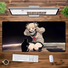 XXL Anime Girl Mouse Pad - Large Gaming Desk Mat Aesthetic Japanese Keyboard Mat