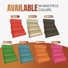 TORCHED 3 Step Wooden Retail Table Display Stand | Riser Craft, Tradeshows,