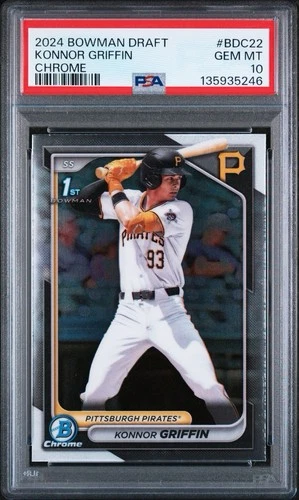 2024 Bowman Draft Chrome Konnor Griffin PSA 10 Gem Mint Rookie RC #BDC22