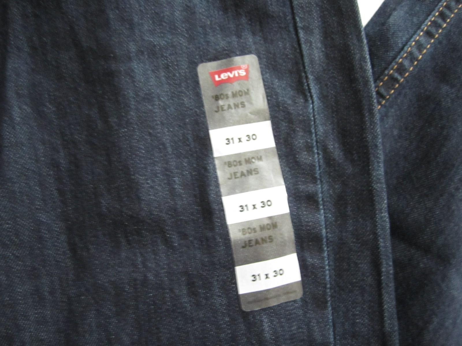 New W/ Tag Women Levis High Rise 1980's Mom Denim Jeans Sz 31x30 (WP301) thumbnail 4