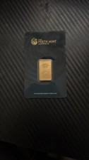 The Perth Mint Black Card 10g Gold Bar 999.9 Fine Bullion Bar Sealed 2654.06 per troy oz