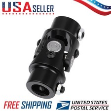 Universal Steering Joint 1 Column To 34 Dd Shaft U Joint Coupler Black Finish
