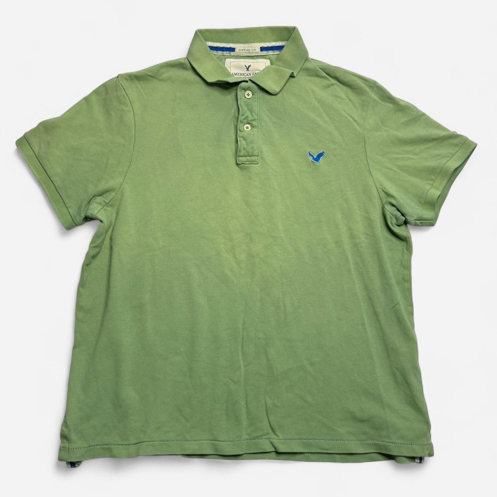 American Eagle Vintage Fit Polo Shirt Green Men’s XXL