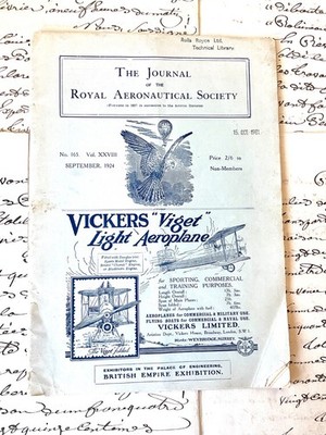 The Journal of the Royal Aeronautical Society, v. XXVIII, No 165; September 1924