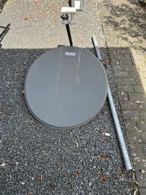 ALU Satellitenschüssel SAT Spiegel 100 cm Aluminium Anthrazit