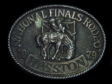 SK11106 USED NFR 1979 NATIONAL FINALS RODEO HESSTON COLLECTOR BELT BUCKLE