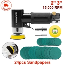 2'' 3'' Mini Orbital Air Sander, Small Pneumatic Random Orbital Sander with Hook