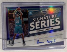 2020-21 Donruss Optic Signature Series Vernon Carey Jr. SS-VCJ Purple Prizm Auto