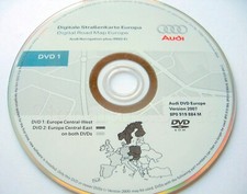 Audi A3 A4 A6 TT R8 RNS-E Navigazione DVD 2007 UK Germania Francia Benelux It...