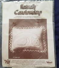 Valiant Crafts "Sleepy Cat" Twilling Kit Finished Size 7" x 5"