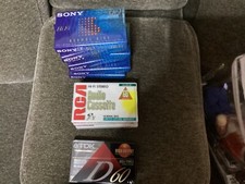 9 Brand new , blank audio Cassette tapes , 60/ 90 mins ,all sealed