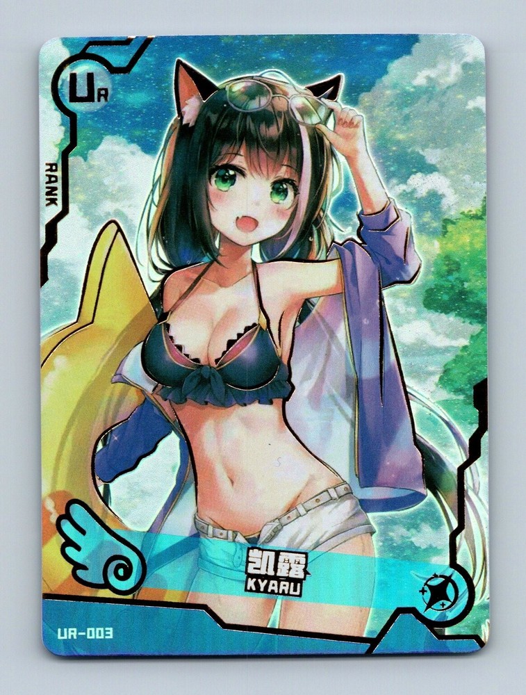 Goddess Story TCG - Kyaru UR-003 - Holo Foil - Anime Waifu Maiden Party