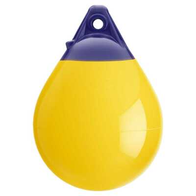 Polyform A-0 Yellow Marine Buoy 8'' Diam x 11.5'' Tall 01-016-782