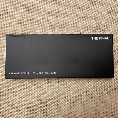 BTS JIMIN [ 2017 THE WINGS TOUR FINAL ] Official Mini Flag / New