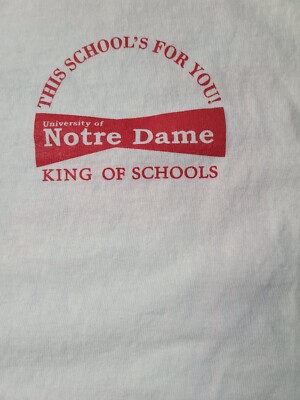 Notre Dame King of Schools This School's For You Budweiser  Extra Large 22 x 23