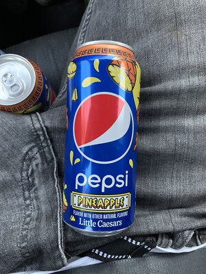  Pepsi Pineapple Limited Edition Little Ceasers 16 oz SUPER RARE  