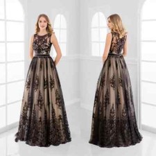 Black Lace Appliqued Mother Of The Bride Dresses Sleeveless Wedding Guest Dress