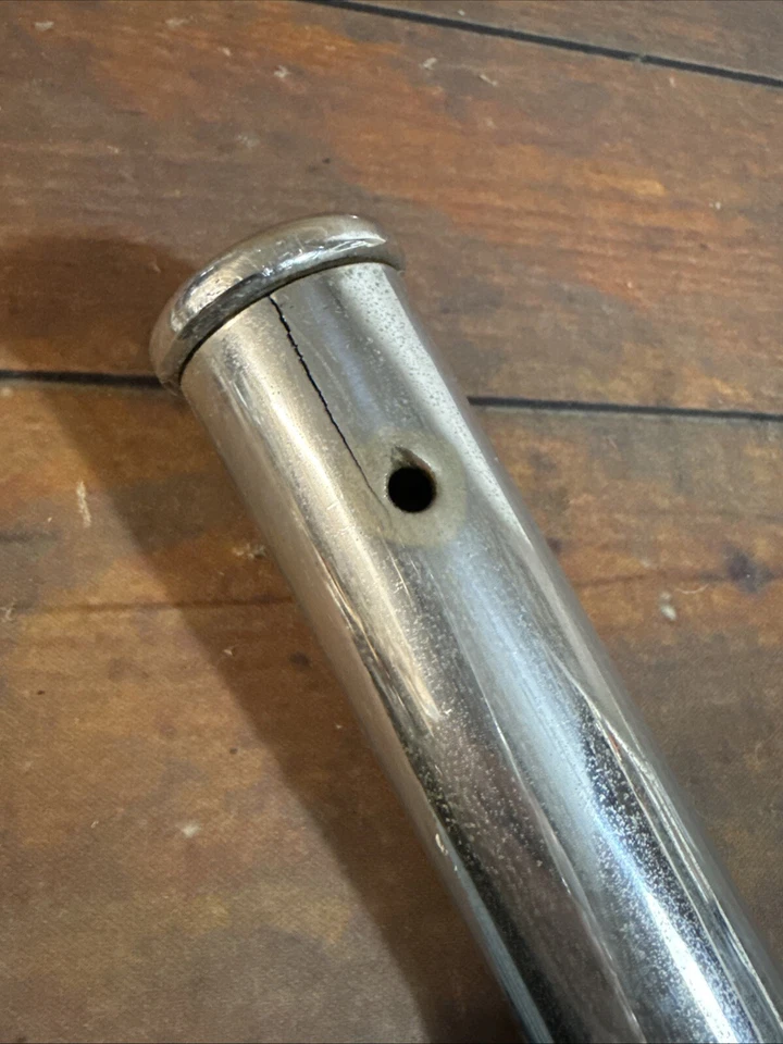 "Tubo 52 3/8"" Deagan Yamaha cromado sobre campana de orquesta de latón de 1,5"" de diámetro F#" Foto 4 de 4