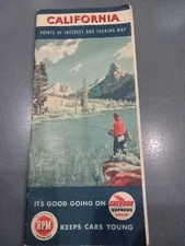Rpm Chevron California Road Map/not pure/shell/texaco/sinclair/mobil/sunoco/76
