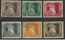 BAVARIA STAMPS #86-91 -- PRINCE LUITPOLD -- 1911 -- USED