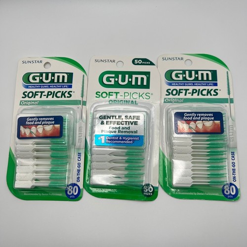 Sunstar GUM Soft-Picks 3 Confezioni (210 Totali) con Custodie-Filoss da Viaggio Dentale Nuovo - Foto 2 di 3