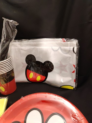 Mickey Mouse Disney Party Large Tableware Pack For 8 Balloons Cups Straws Etc - Picture 5 of 11
