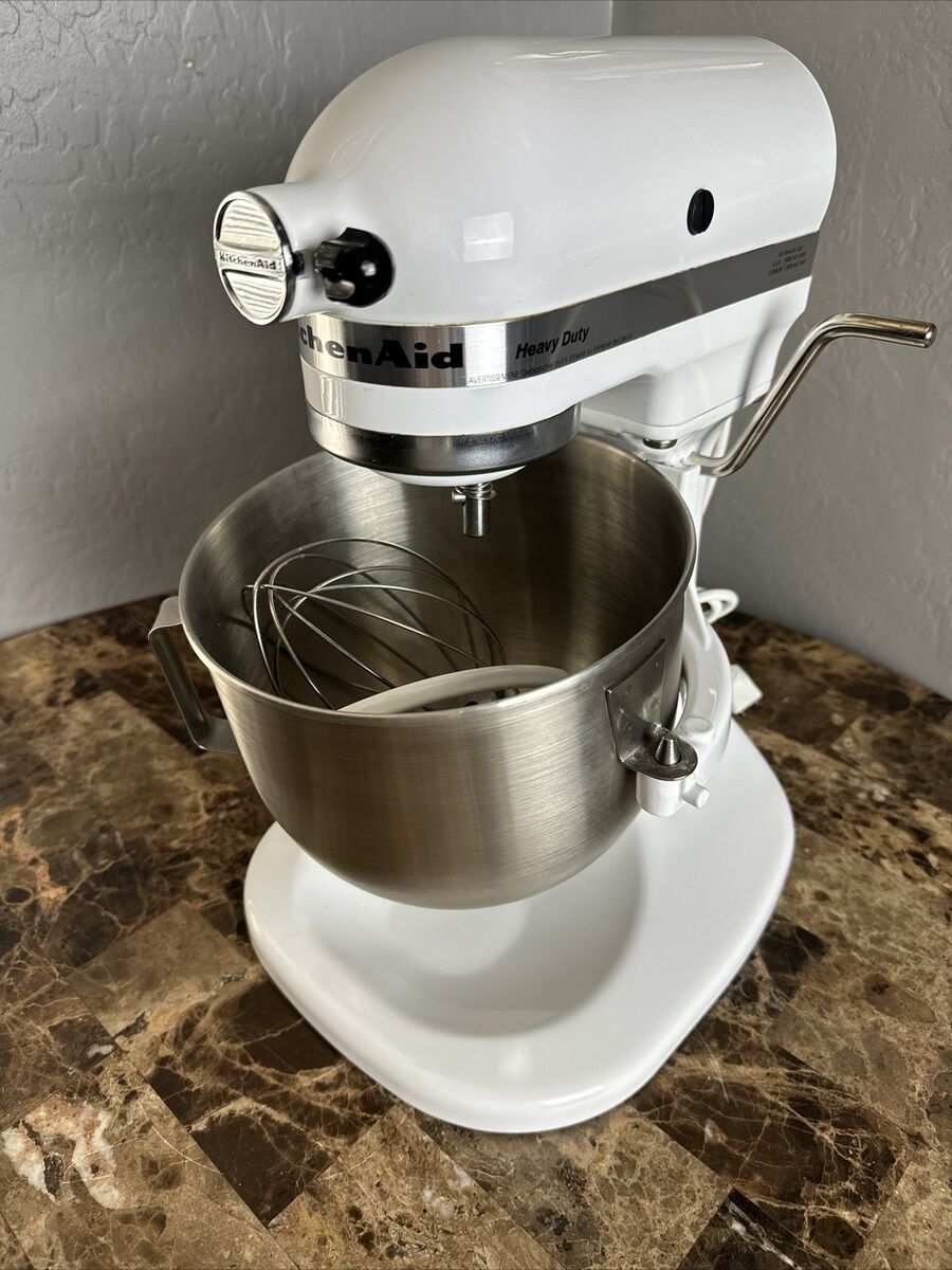 KitchenAid K5SSWH White Heavy Duty 5qt Lift Mixer Bowl KitchenAid K5SSWH White Heavy Duty 5qt Lift Mixer Bowl