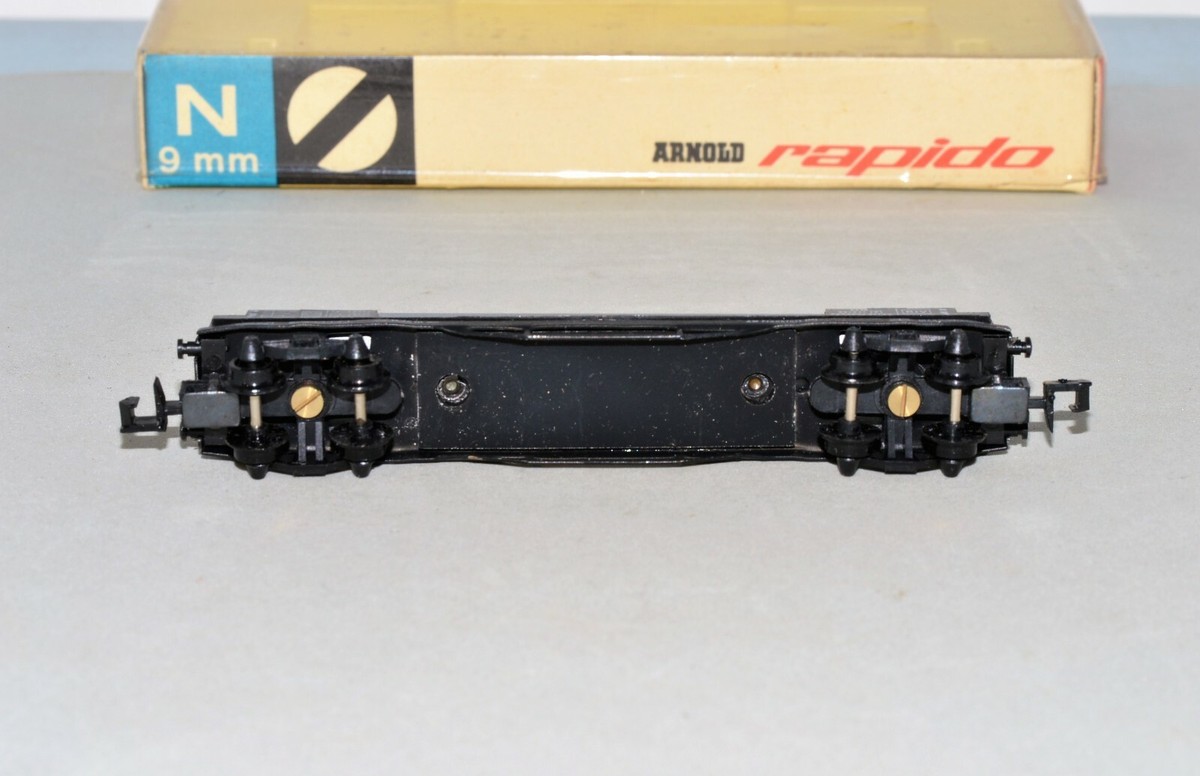 N Scale Vintage Arnold 0408 Freight Car w/ HOESCH-ROHR Pipe Load