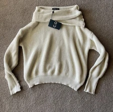 Amazon C.o.z.y Turtle Neck Cream Sweater NWT