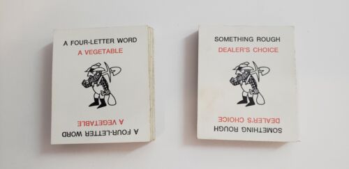 Cartes de rechange de jeu vintage des années 1960 Parker Brothers DIG cartes d'appel - Photo 1 sur 12