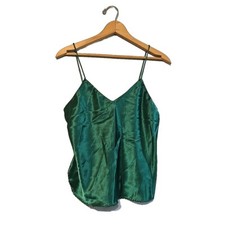 Vintage Jo Intimates Kelly Green Camisole Size Small Made In Hong Kong