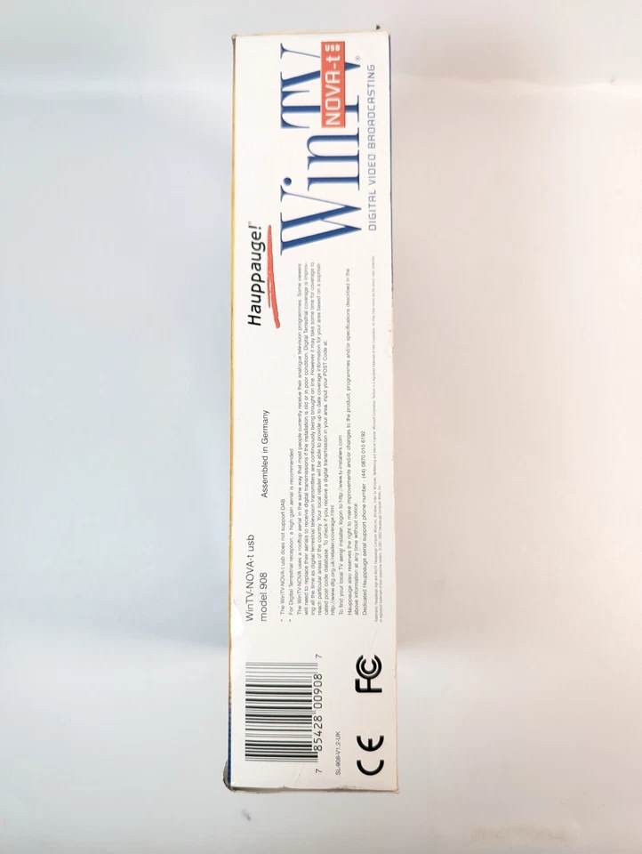 Vintage HAUPPAUGE  WINTV Nova-t USB Model 908 Digital Video Broadcasting Boxed - Image 2 of 4