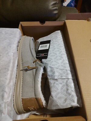 New Hey Dude Wally Herringbone Grey | Men display picture 2