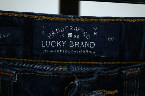 Girls Lucky Brand Blue Denim Skinny Jeans Size Medium (8). - Picture 3 of 3